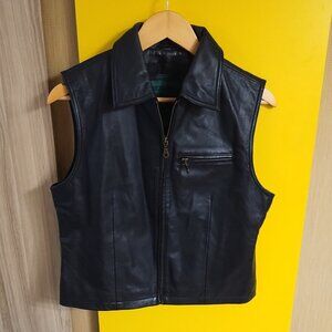 Vintage Serrano Leather Full Zip Soft Leather Vest M Classic Boho